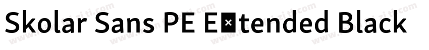 Skolar Sans PE Extended Black Ital字体转换